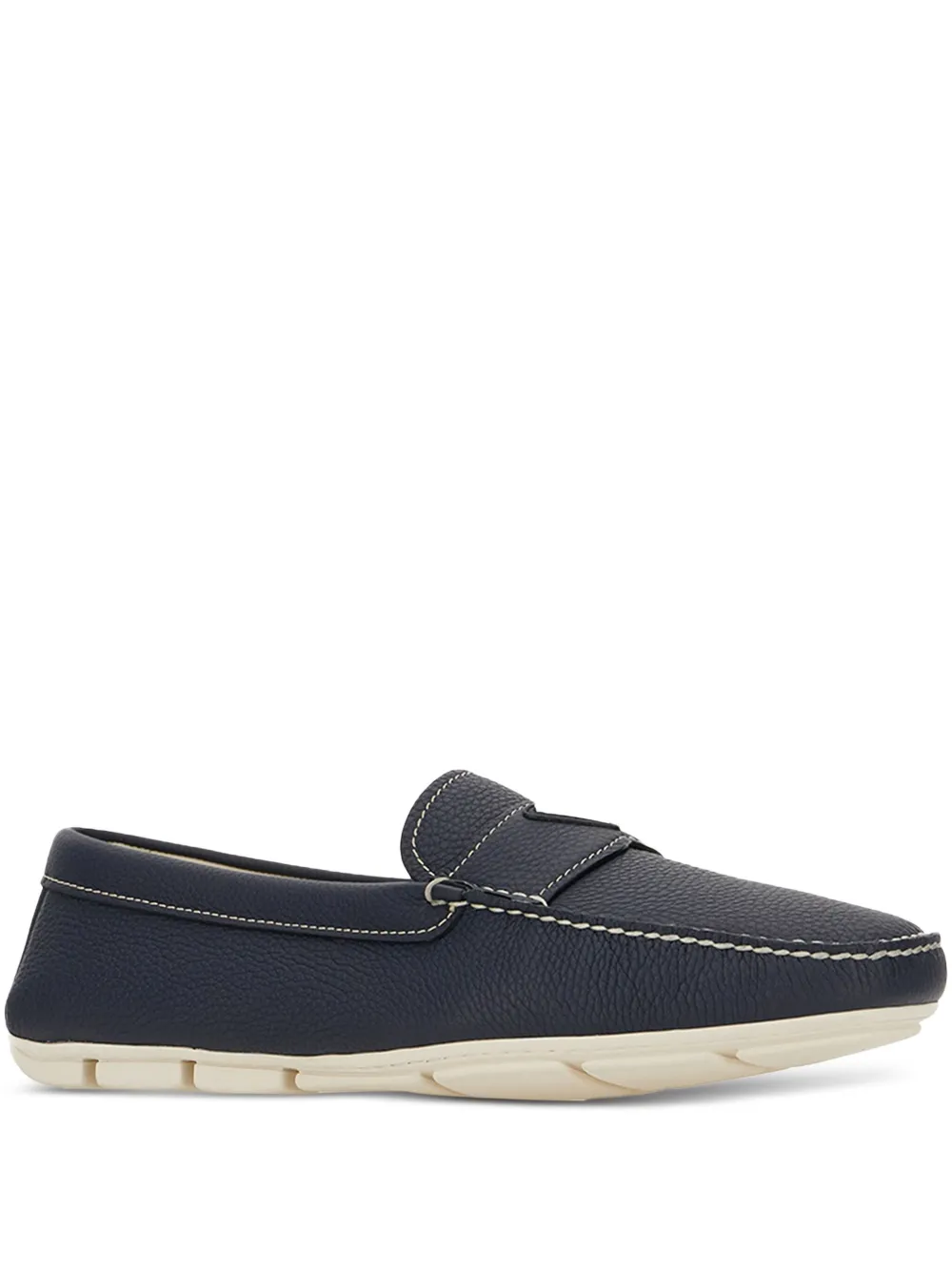Prada Loafers met logo Blauw