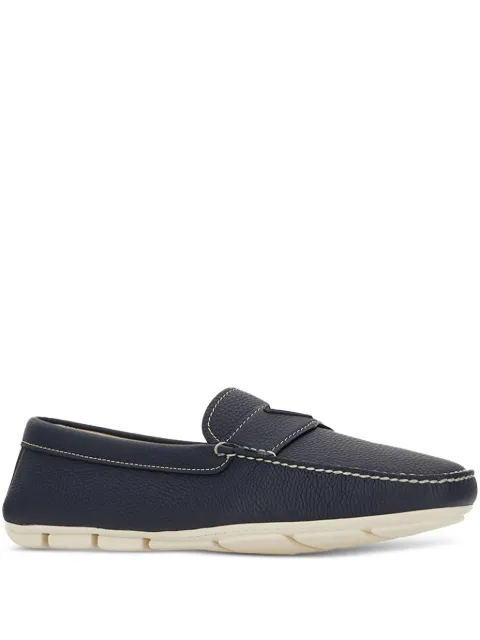 Prada triangle-logo loafers