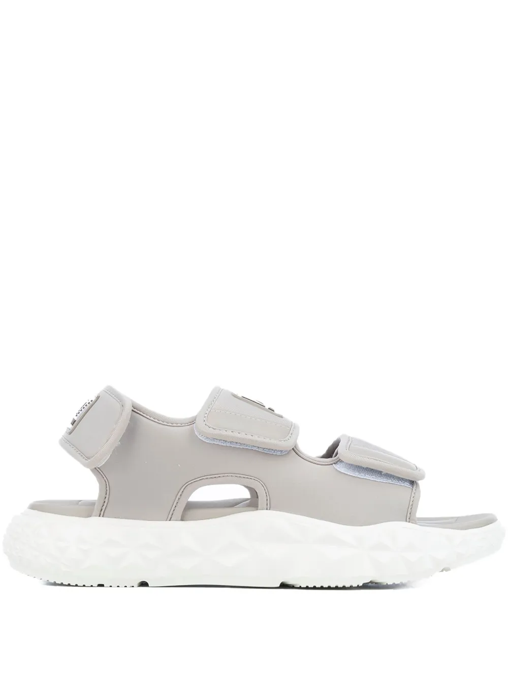 Ea7 Emporio Armani touch-strap sandals Neutrals