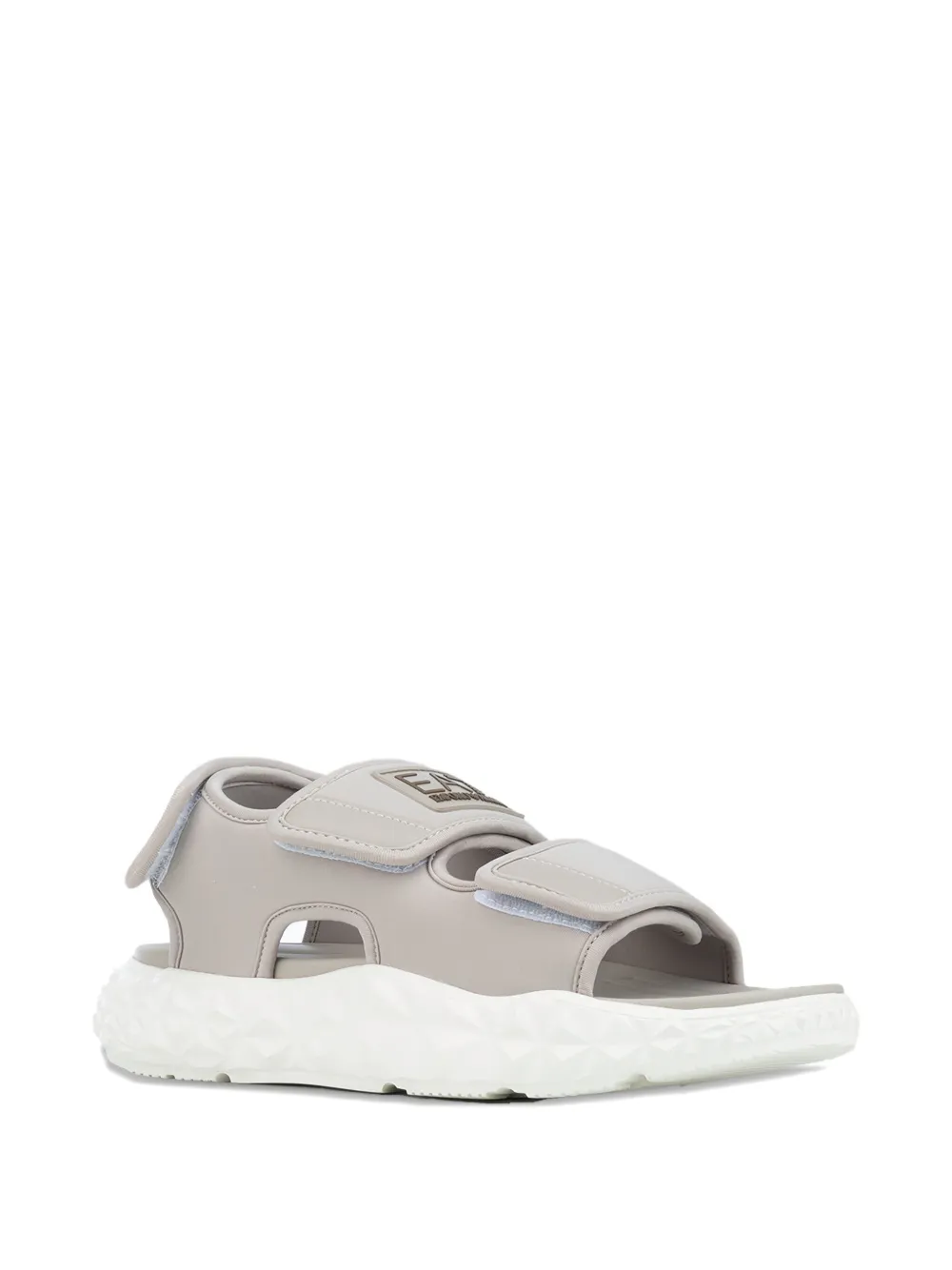 Ea7 Emporio Armani touch-strap sandals - Beige