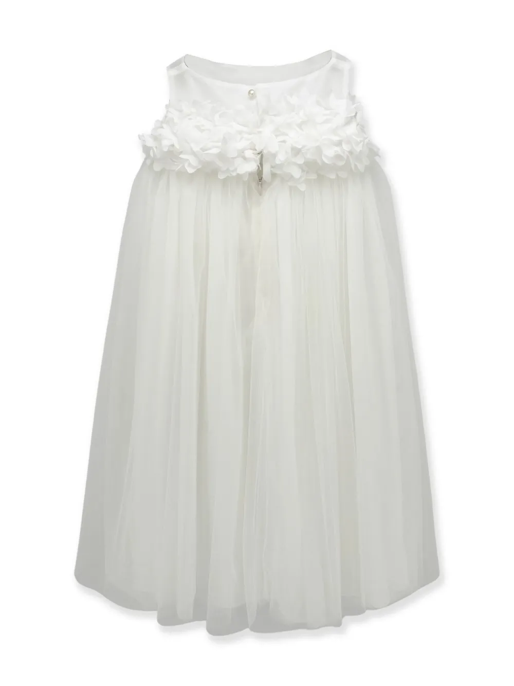 LA STUPENDERIA FLORAL-APPLIQUÉ DRESS
