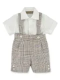 La Stupenderia cotton-linen romper set - Neutrals