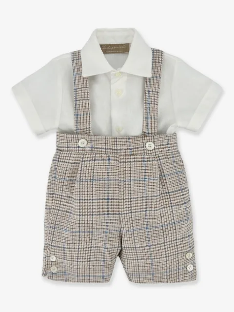 La Stupenderia cotton-linen romper set