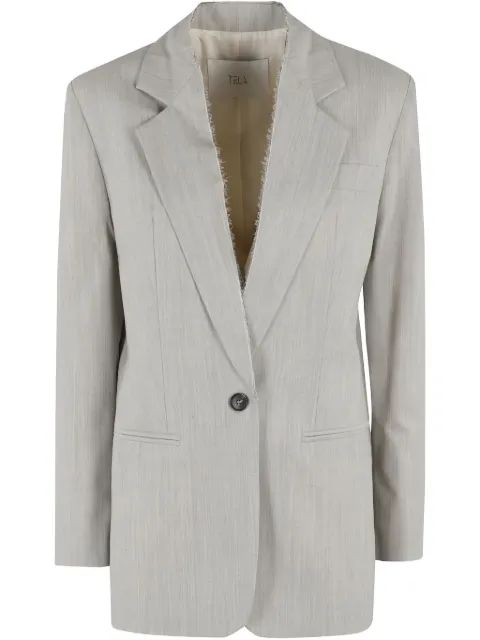 Tela blazer con botones