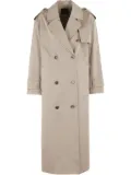 Theory double-breasted trench coat - Neutrals