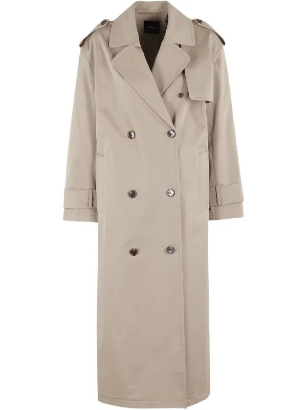 Theory double-breasted trench coat