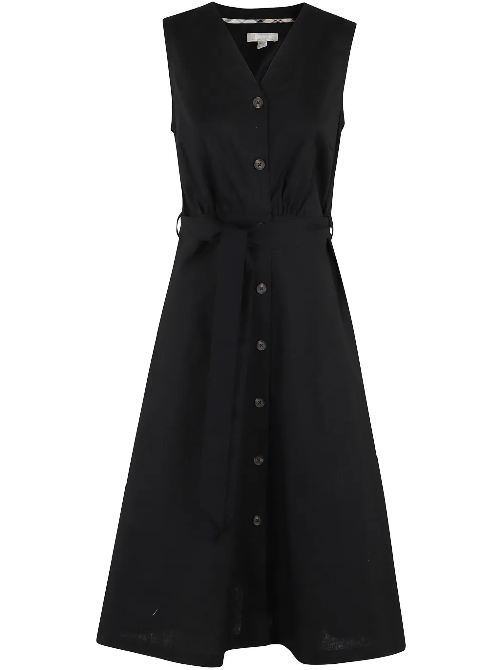 sleeveless shirt dress