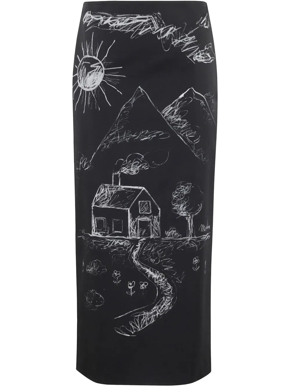Moschino Rok met print Zwart