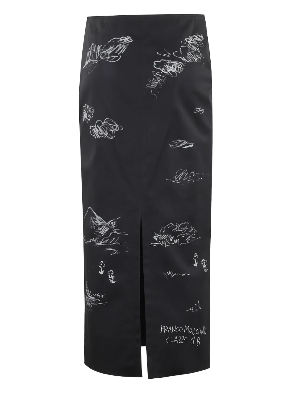 Moschino Rok met print - Zwart