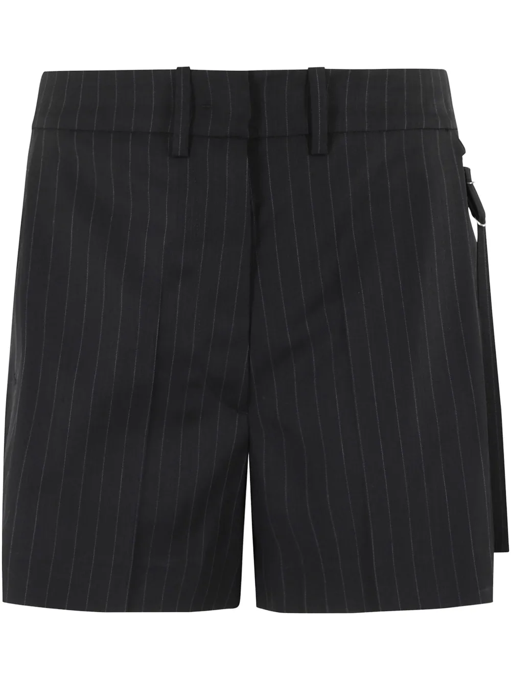 Low Classic Shorts met krijtstreep Zwart