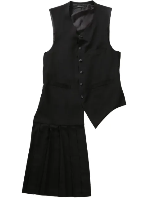 Yohji Yamamoto pleated waistcoat 