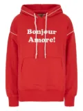 alessandro enriquez embroidered-detail hoodie