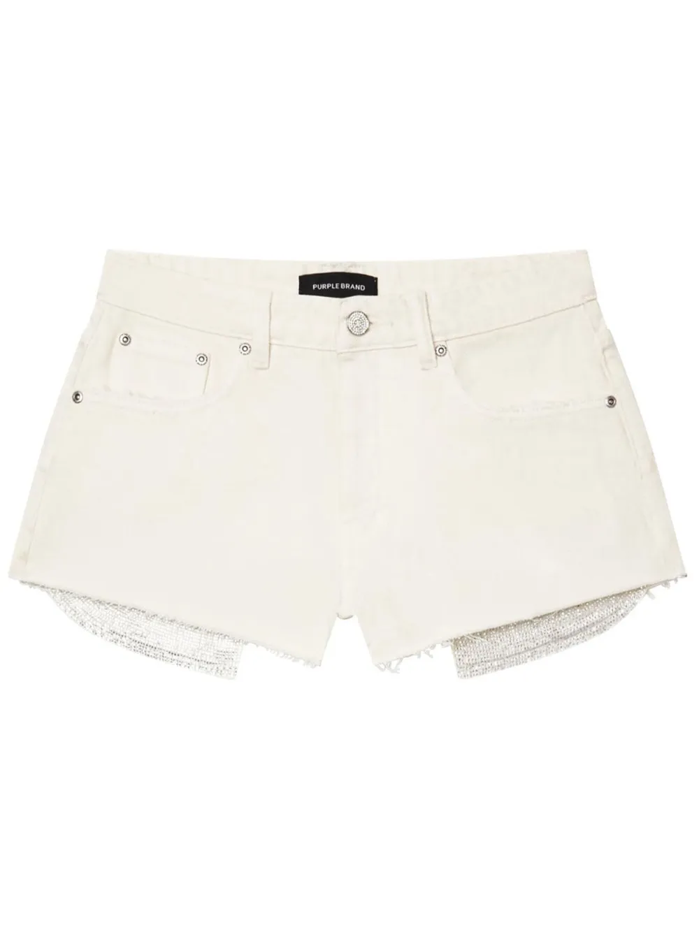 rhinestone denim shorts