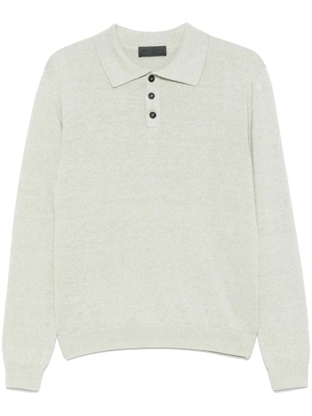 mélange-effect polo shirt