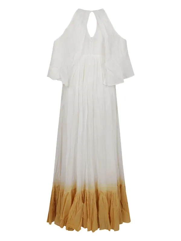 PINKO Ruffled Midi Dress | White | FARFETCH