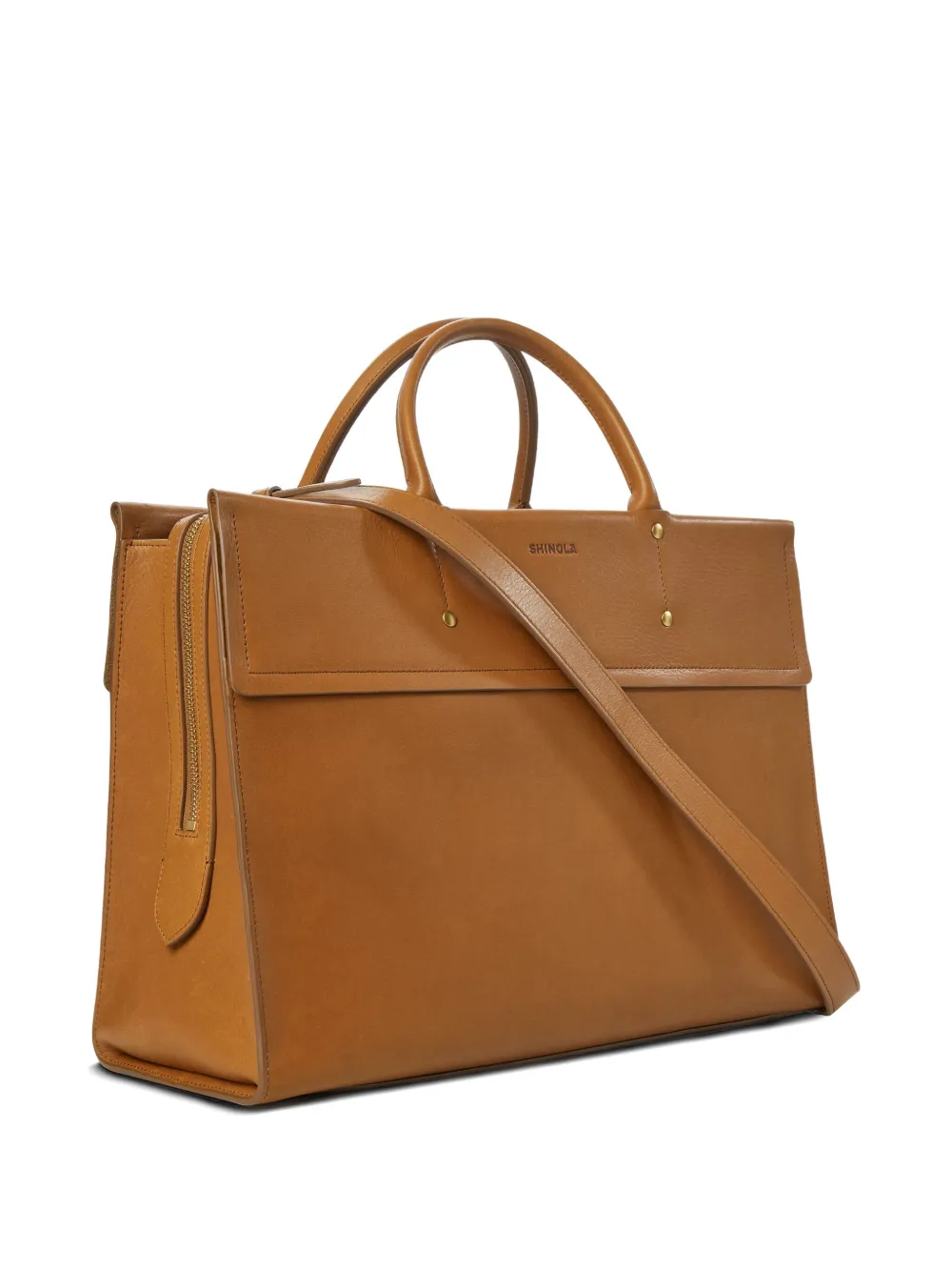 Shinola Leren shopper - Beige