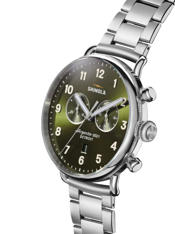 Shinola Canfield 42mm | Green | FARFETCH