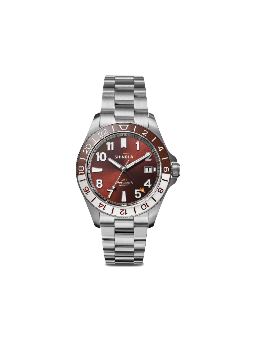 Shinola reloj de 42mm en acero inoxidable | rojo | Image 1