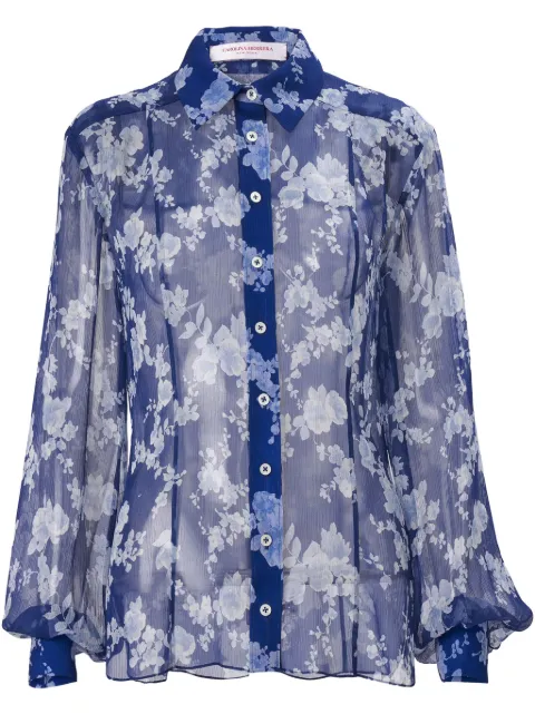 Carolina Herrera blusa con estampado floral