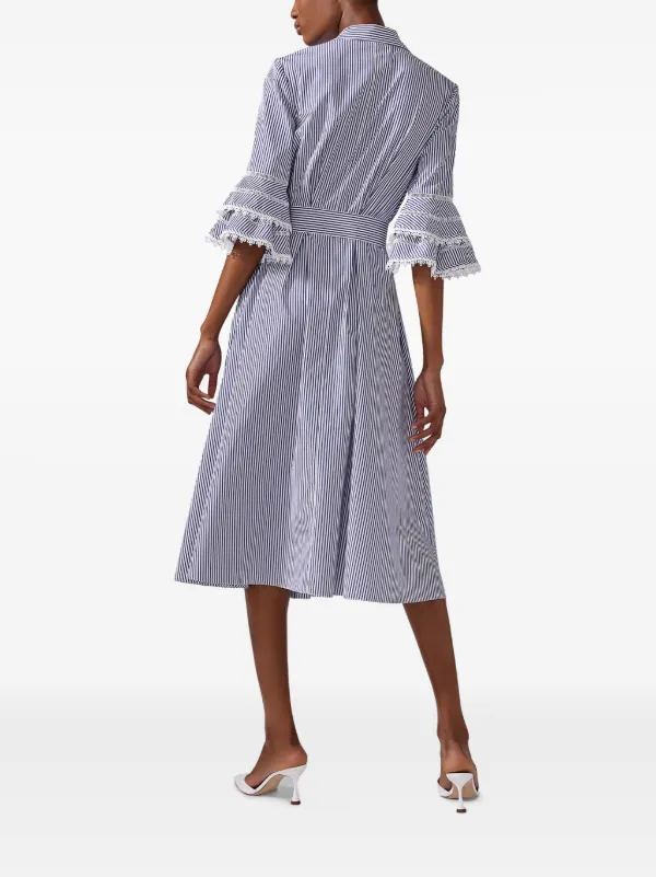 Shirt Dress Carolina Herrera Blue Gown Casual Carolina Herrera