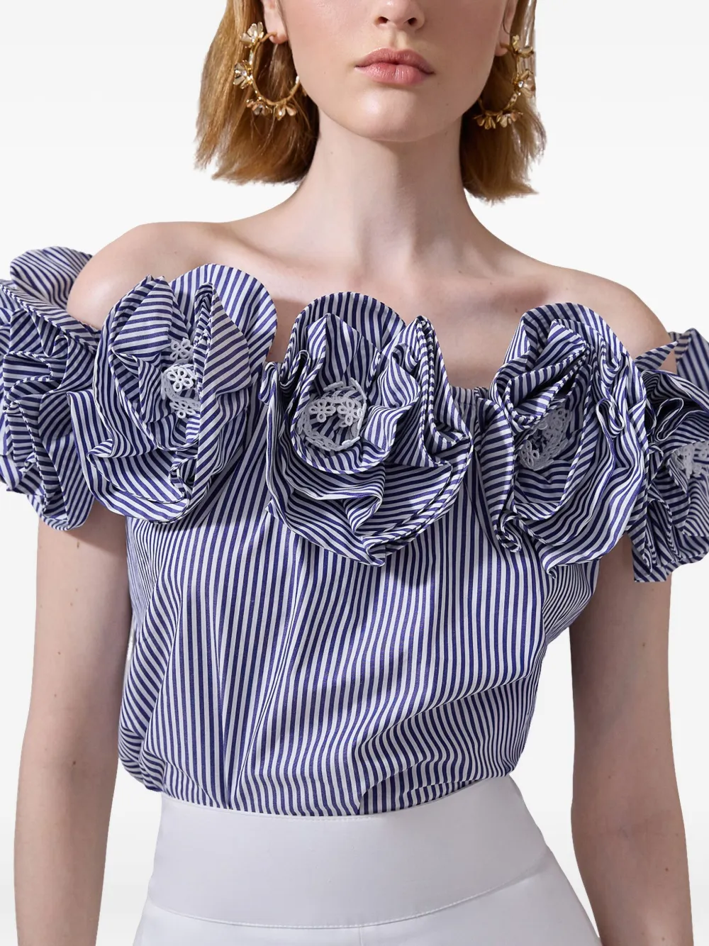 Carolina Herrera Off-shoulder top Wit