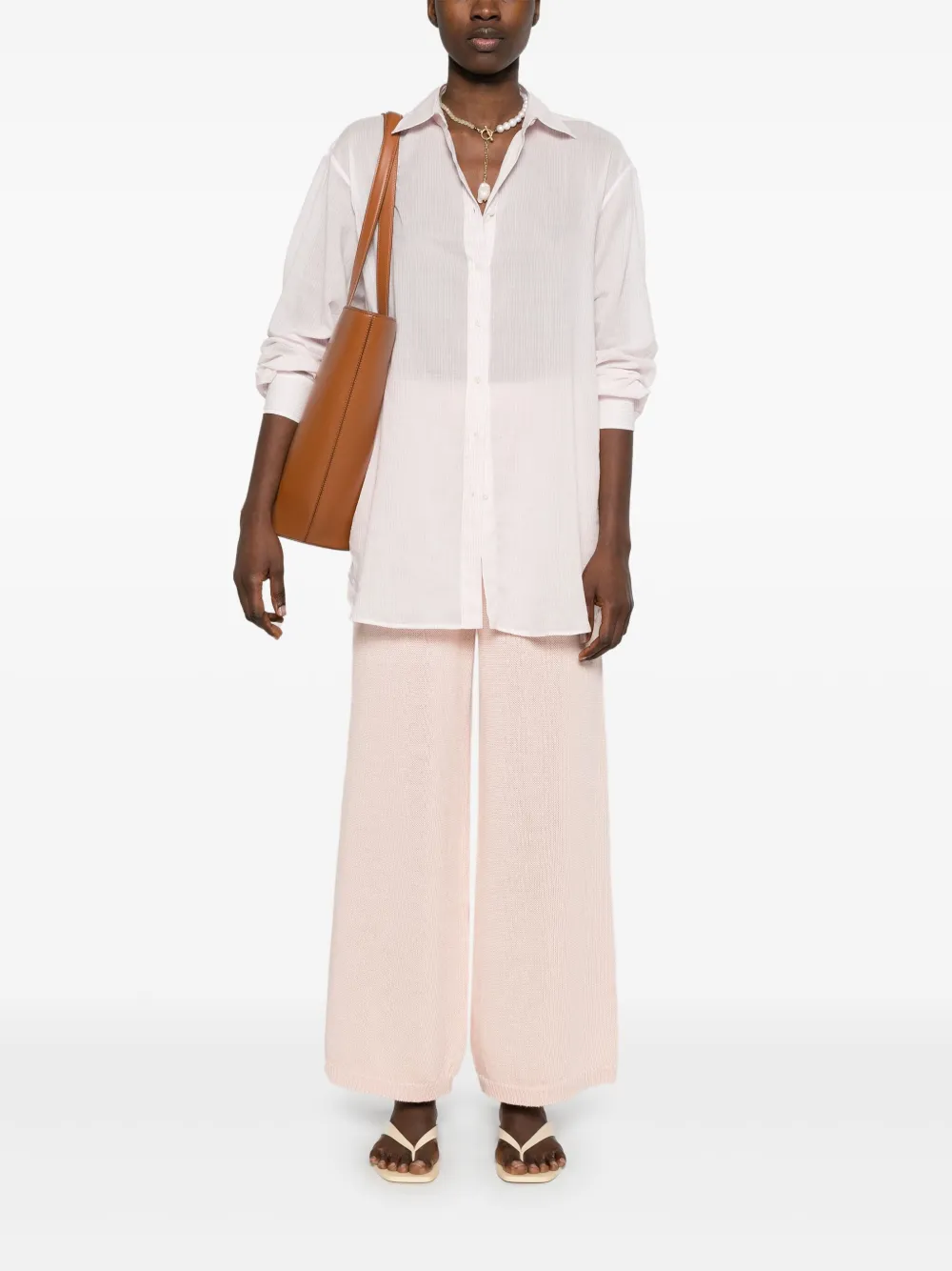 Iris Von Arnim Gebreide broek - Roze