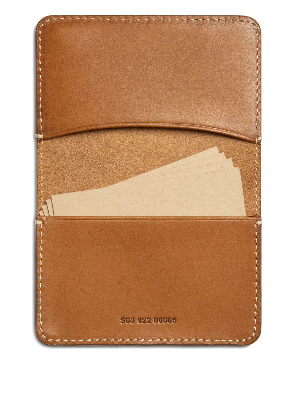 Shinola Leren pasjeshouder Beige