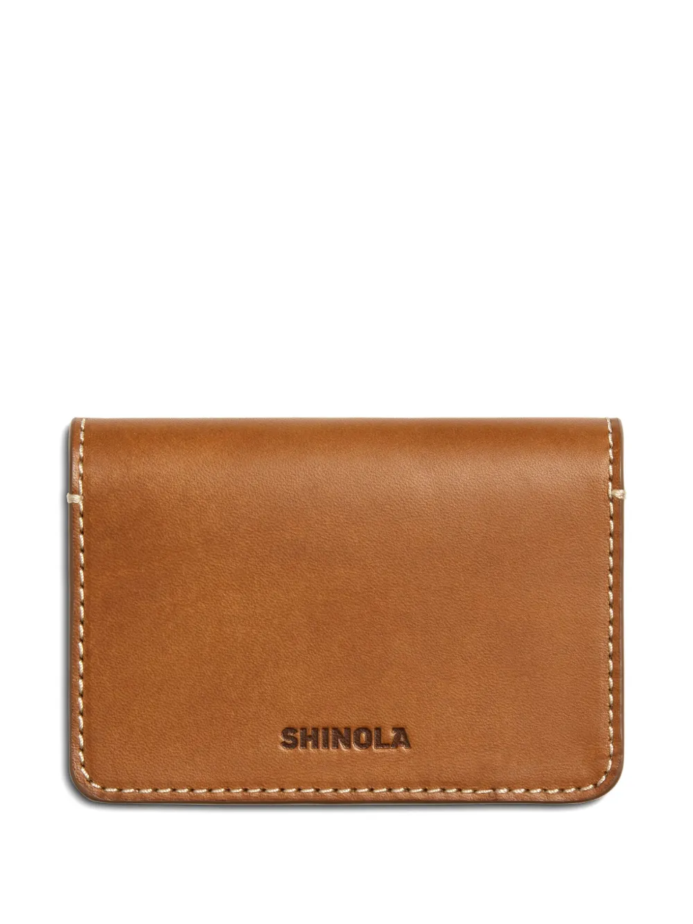 Shinola Leren pasjeshouder Beige