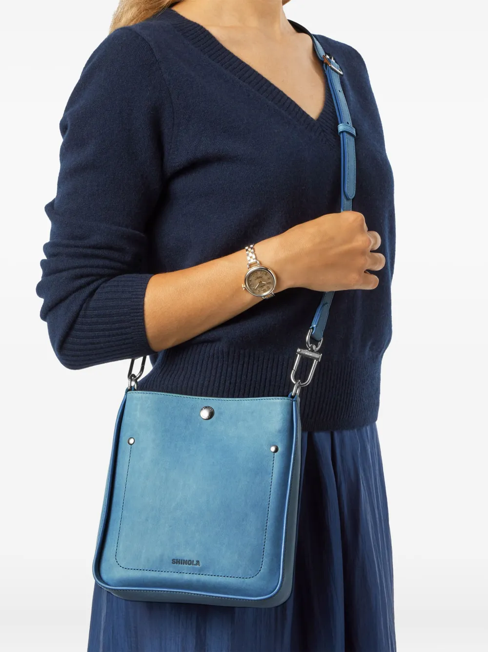 Shinola studded strap satchel | Image 2
