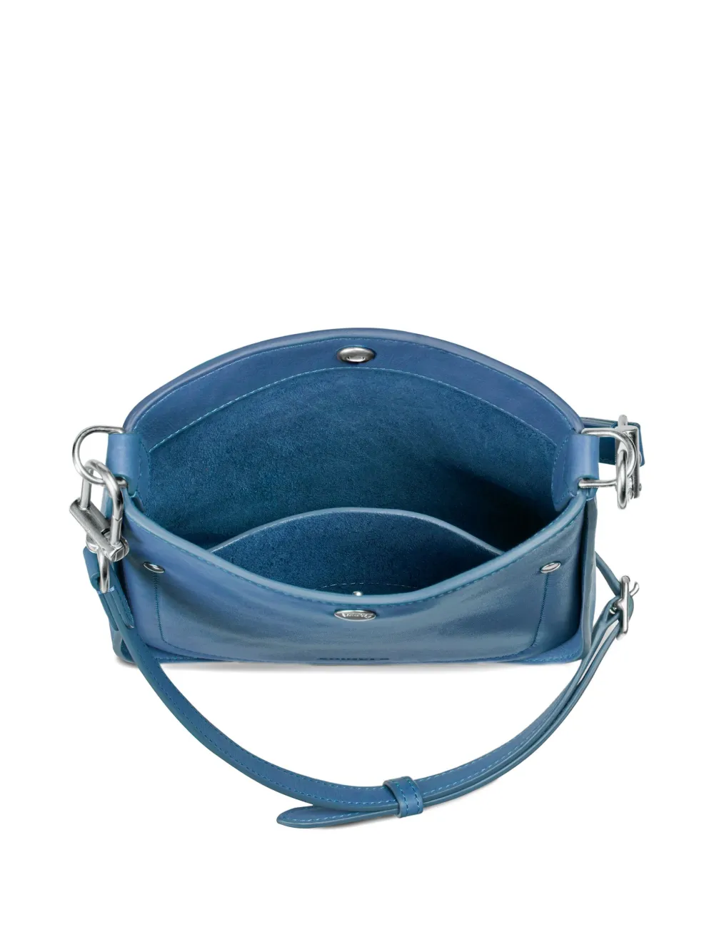 Shinola Boekentas met bandje met studs Blauw