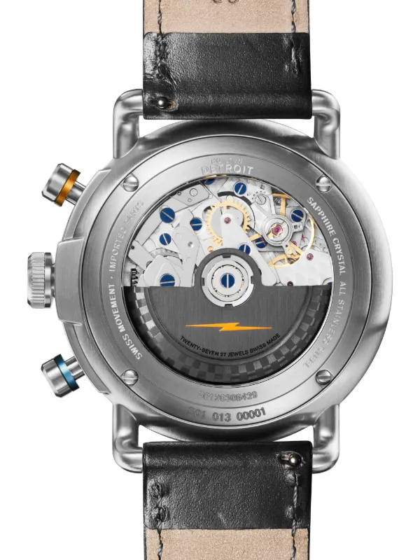 Shinola Canfield Model C56 2 Eye Chrono 42mm | Black | FARFETCH