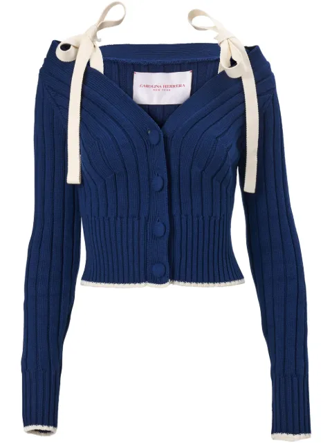 Carolina Herrera off-shoulder cardigan