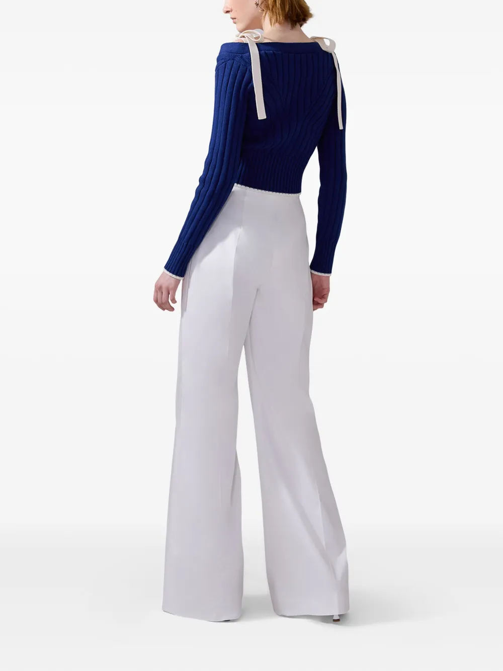 Carolina Herrera Off-shoulder vest Blauw