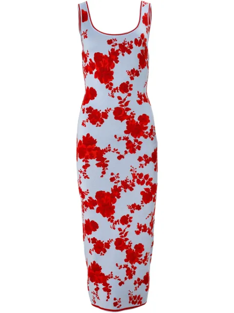 Carolina Herrera floral jacquard dress 