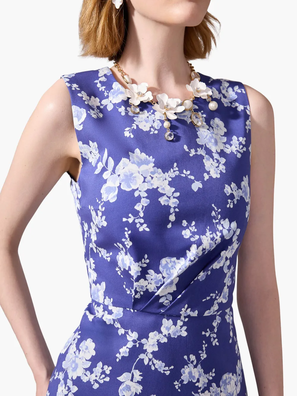 Carolina Herrera Jurk met bloemenprint Blauw