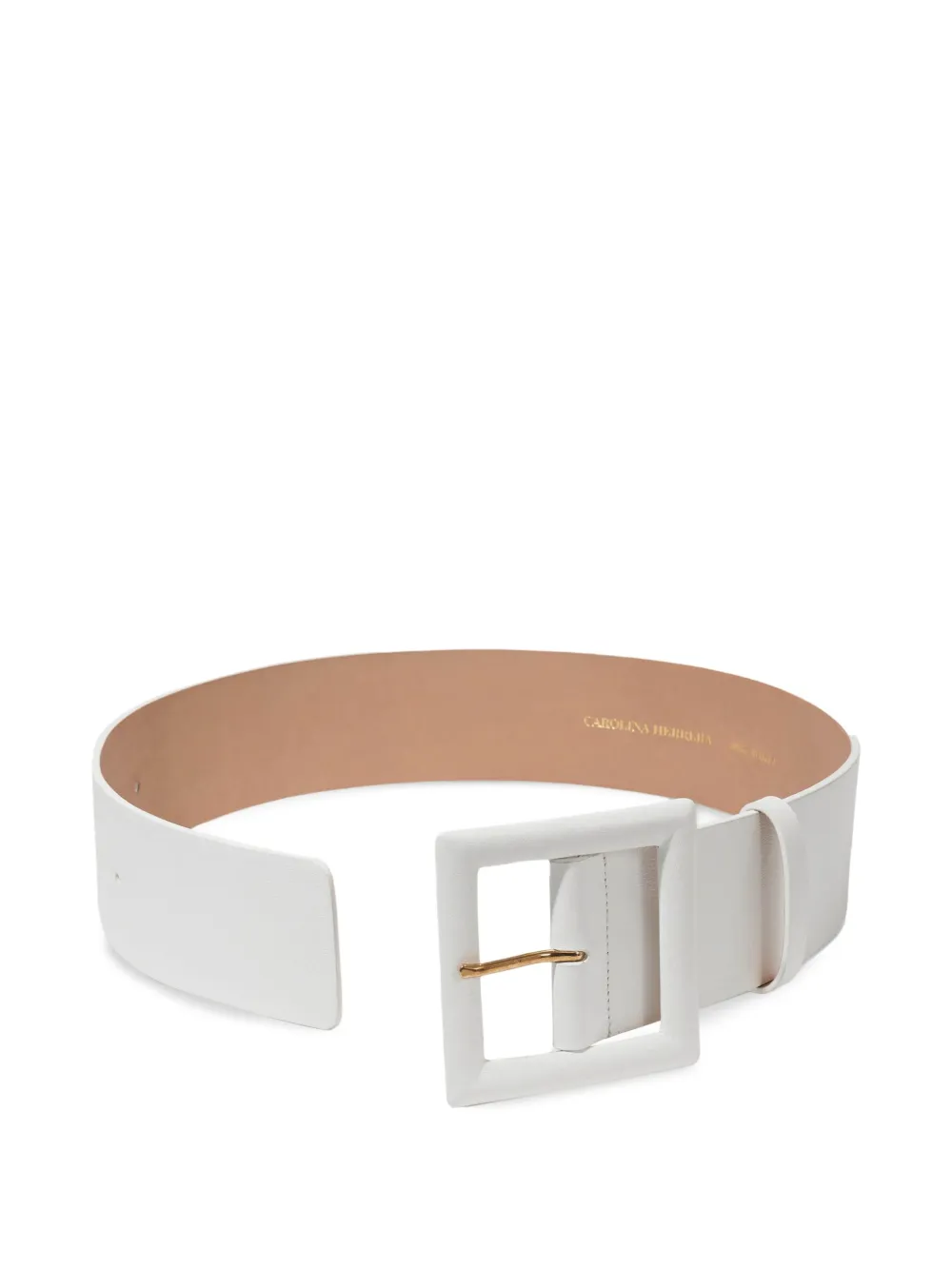 Carolina Herrera Leren riem Wit