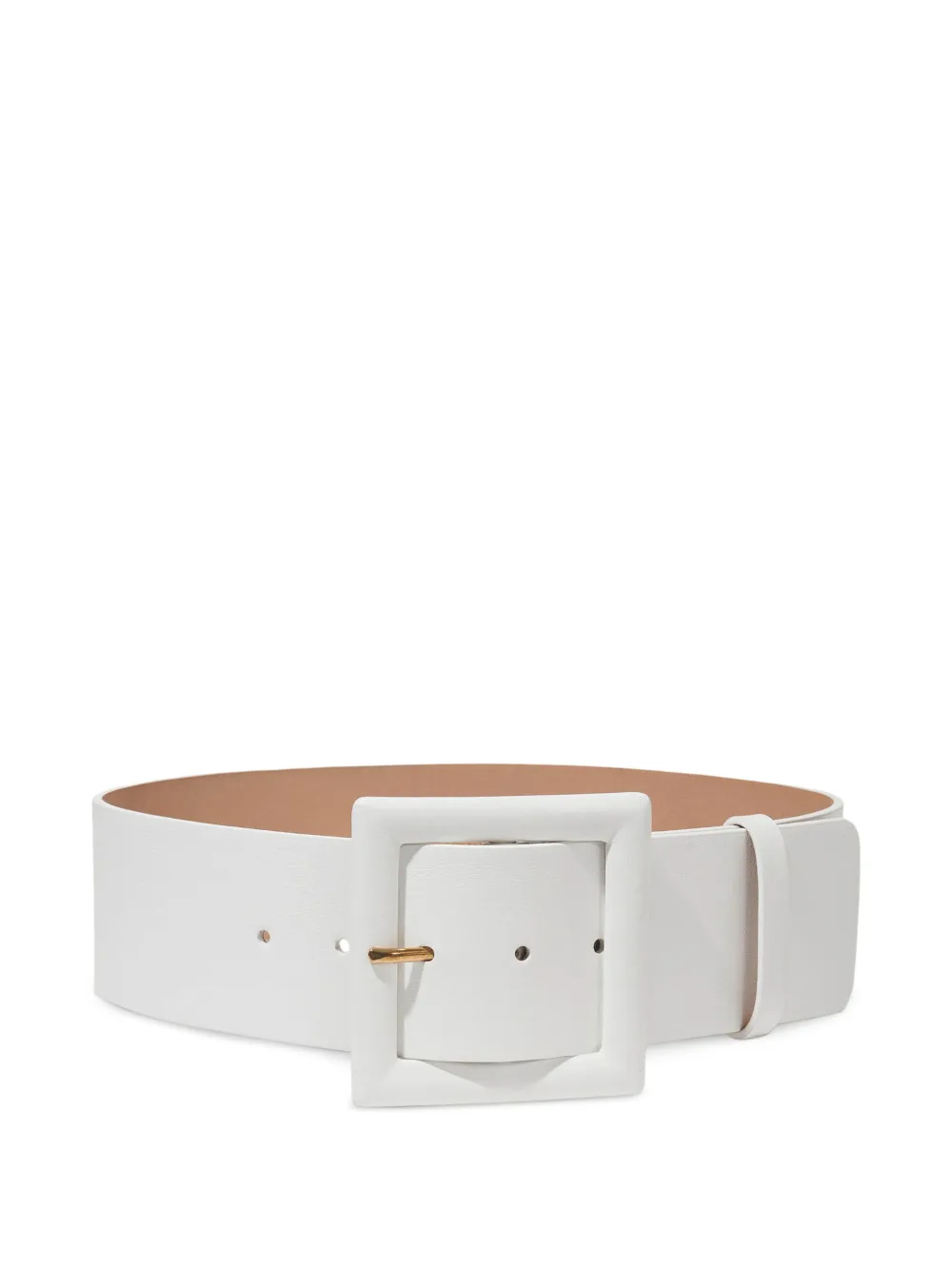 Carolina Herrera Leren riem Wit