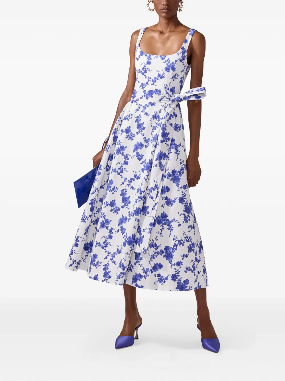 Carolina Herrera Jurk met bloemenprint - Wit