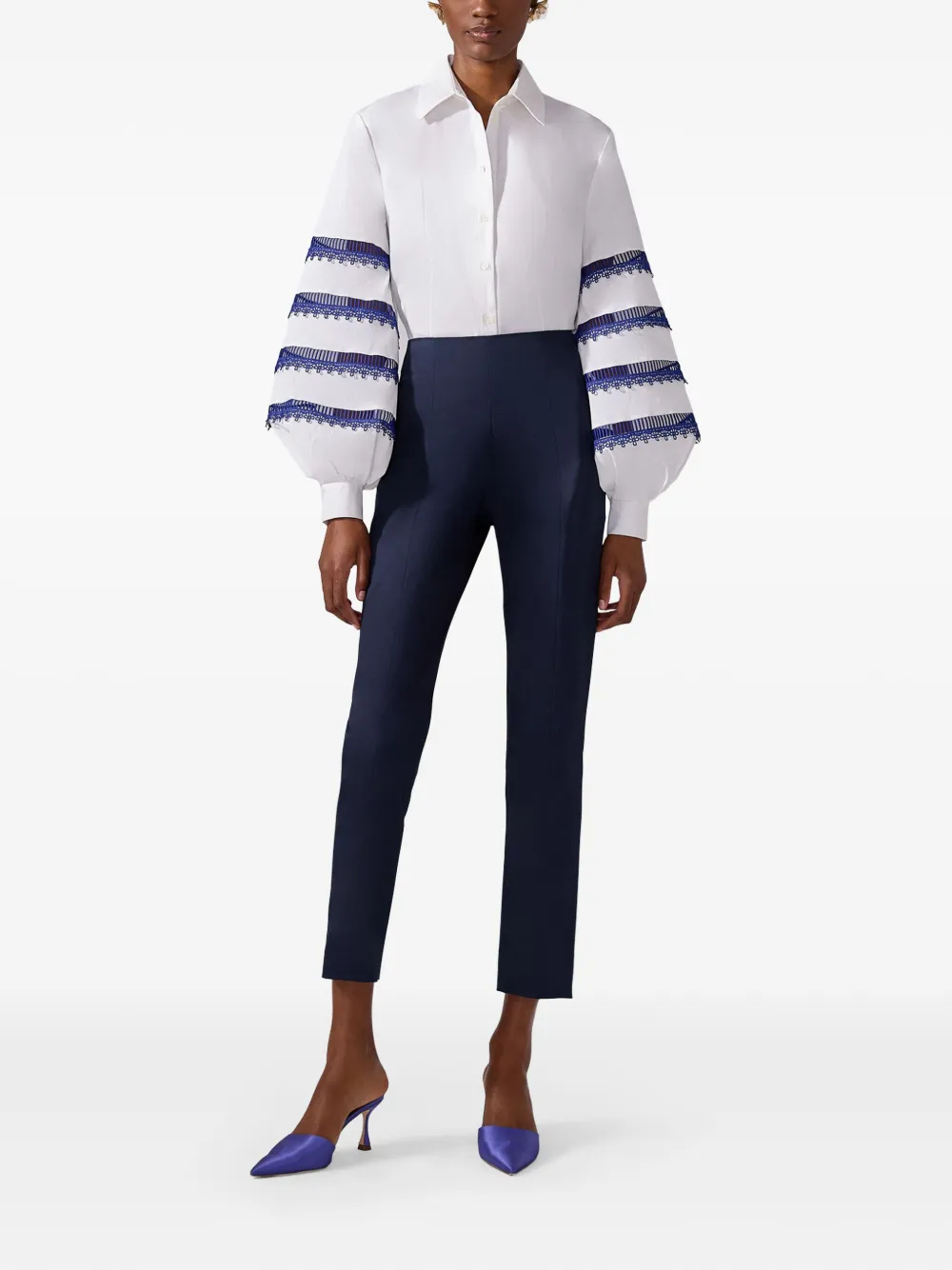 Carolina Herrera Blouse met kant - Wit