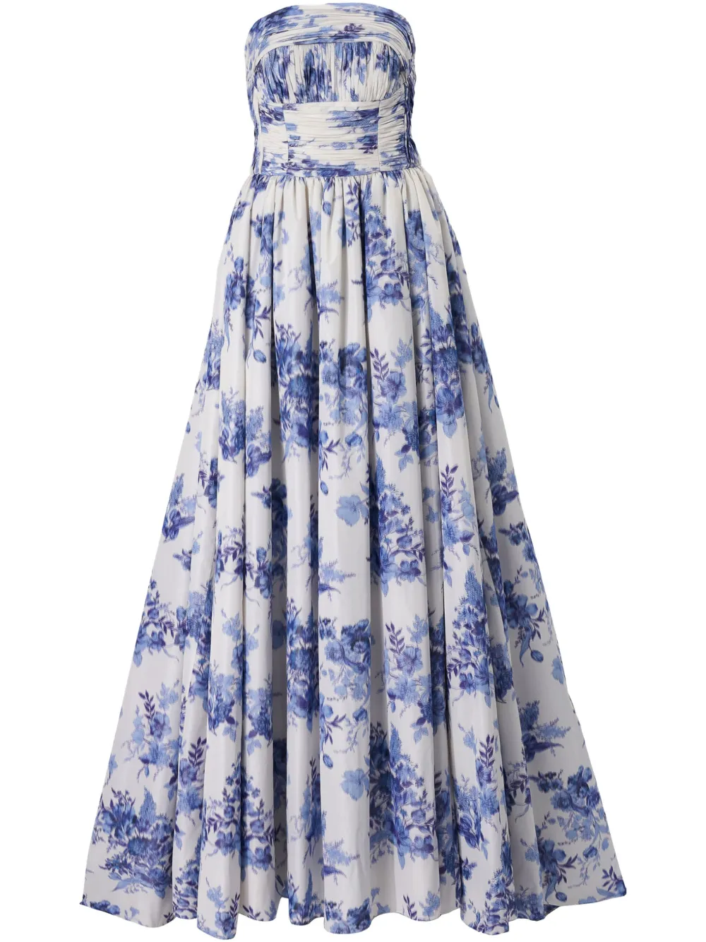 Carolina Herrera Strapless avondjurk Beige