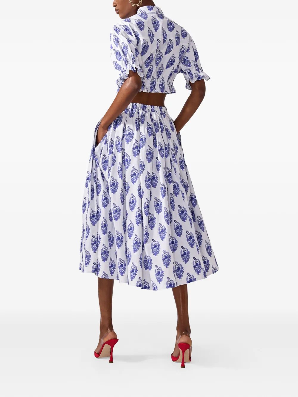 Carolina Herrera Blouse met bloemenprint Wit