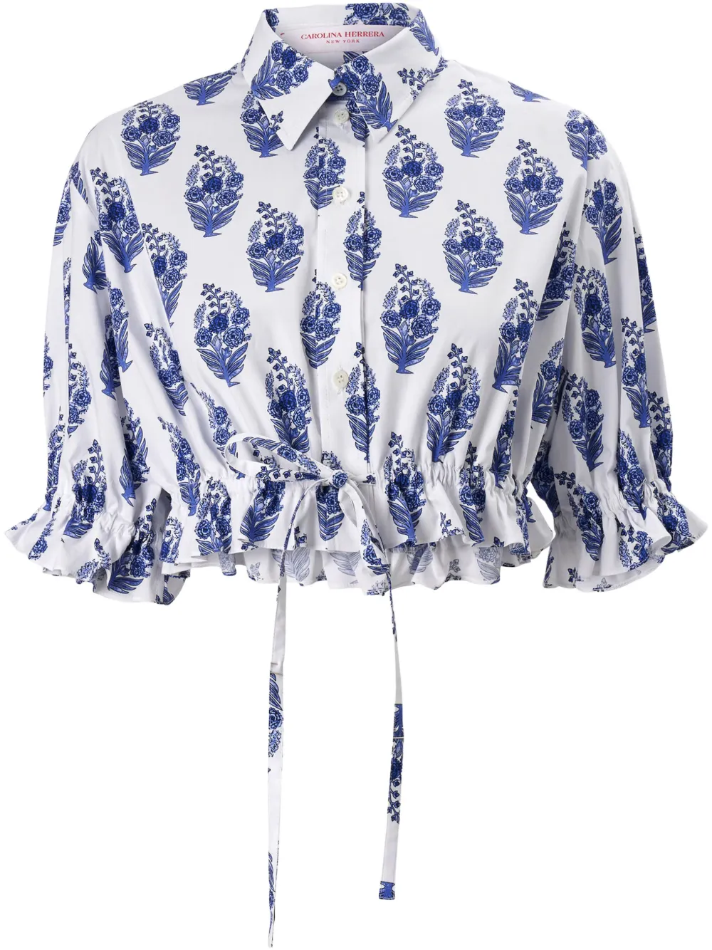 Carolina Herrera Blouse met bloemenprint Wit