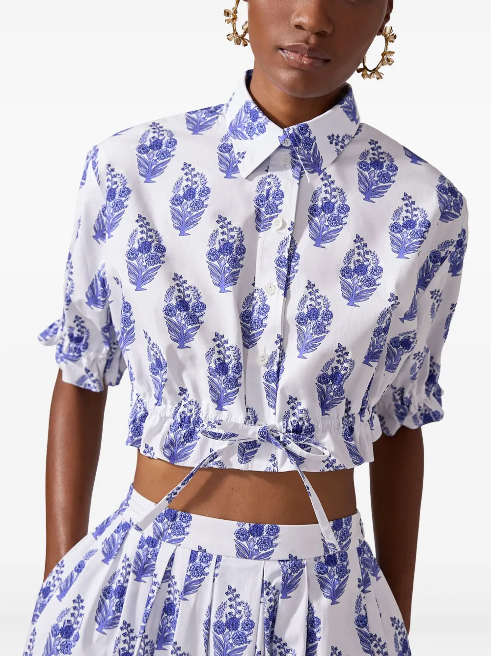 Carolina Herrera Blouse met bloemenprint Wit