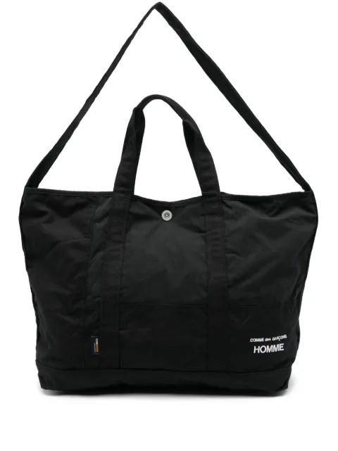 Comme des Garçons Homme logo-embroidered tote bag