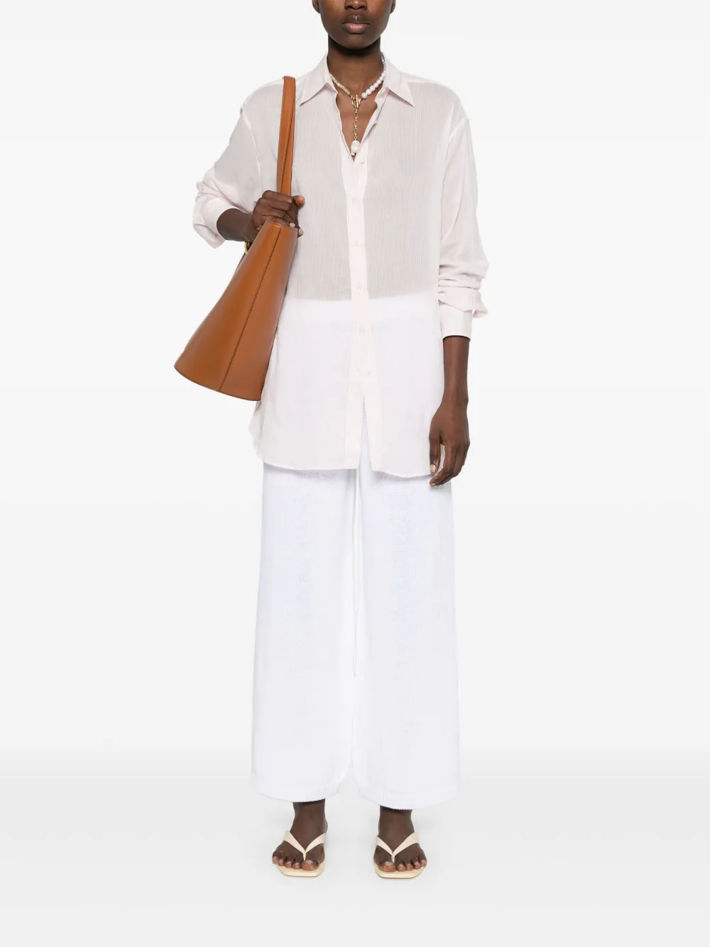 Iris Von Arnim Gebreide broek - Wit