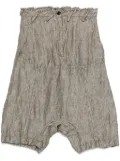 Rundholz drop-crotch shorts - Black