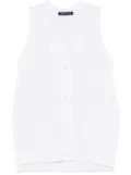 Iris Von Arnim Piper vest - White