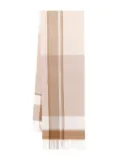 N.Peal cashmere checked scarf - Neutrals