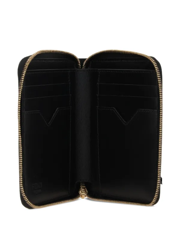FENDI FFモノグラム ダイヤモンド 財布 M | ブラック | FARFETCH JP
