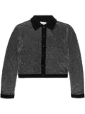 RE/DONE lurex polo cardigan - Black